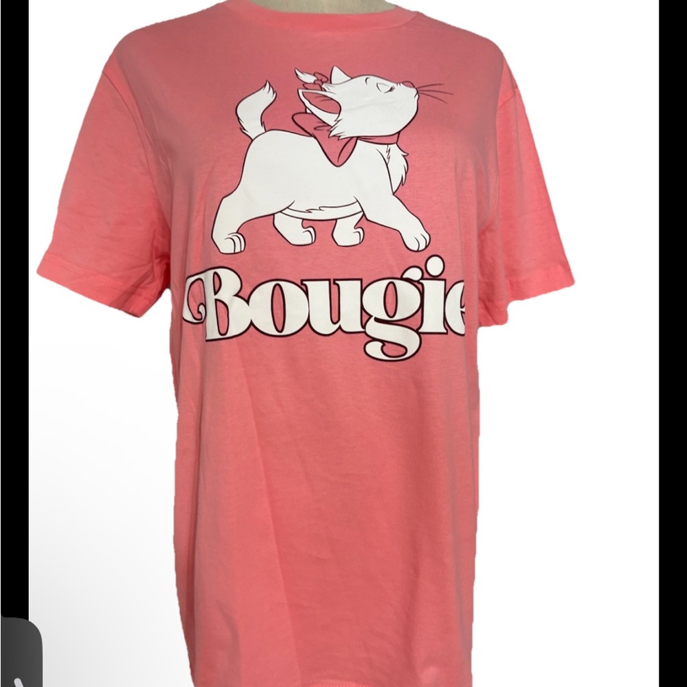 Disney Parks 2024 Aristocats Marie Bougie Pink Adult Shirt Size xL New Pink, cre